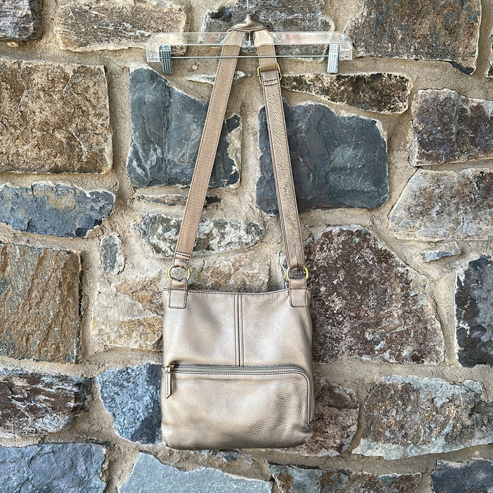 Fossil leather messenger bag - Picture 5 of 6